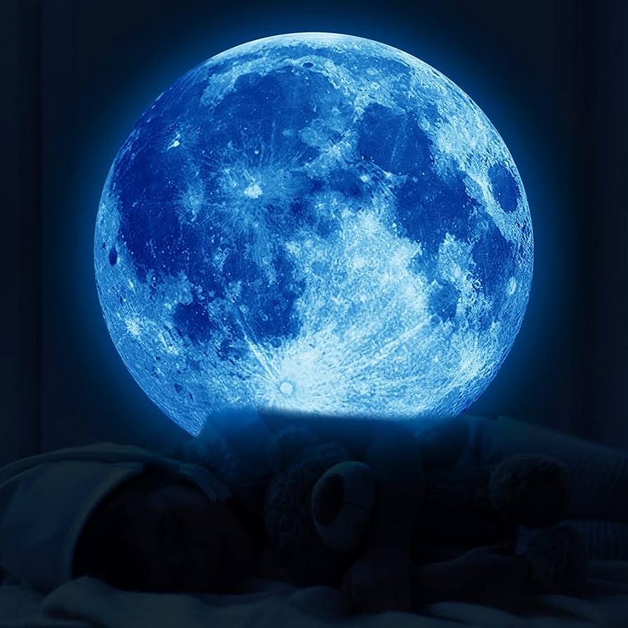 Glow in The Dark Moon Wall Stickers