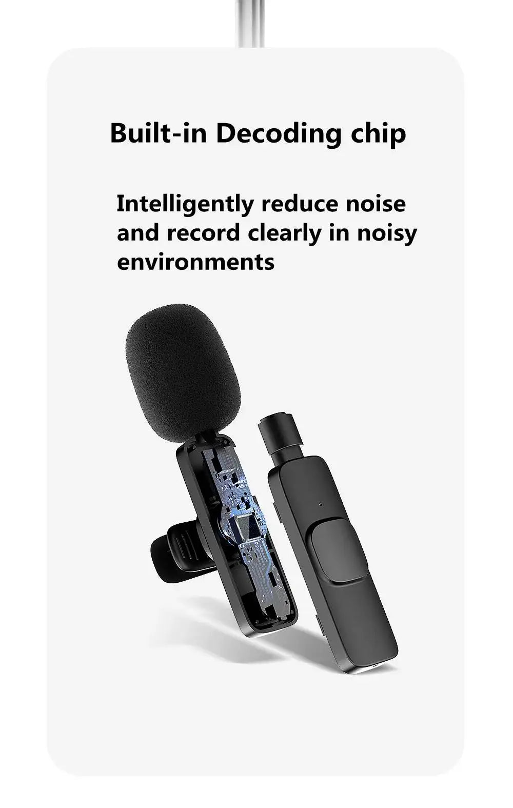 Wirless clip-on Mic