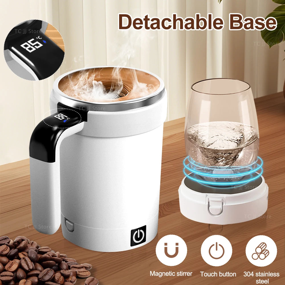 Stainless Steel Automatic stirring Coffee Mug
