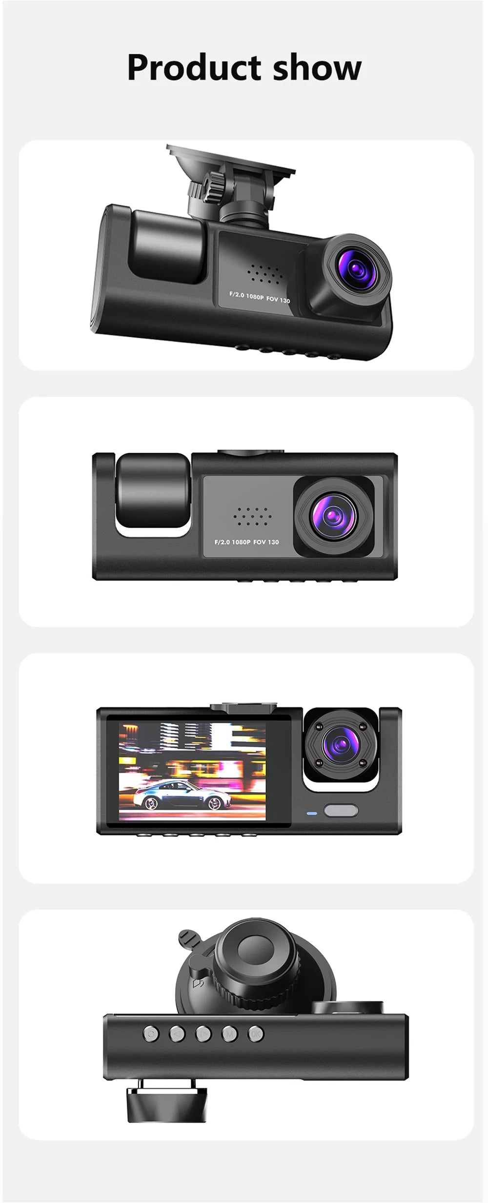 3-Channel Dash Cam Pro