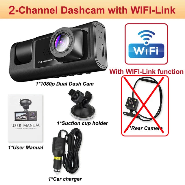 3-Channel Dash Cam Pro