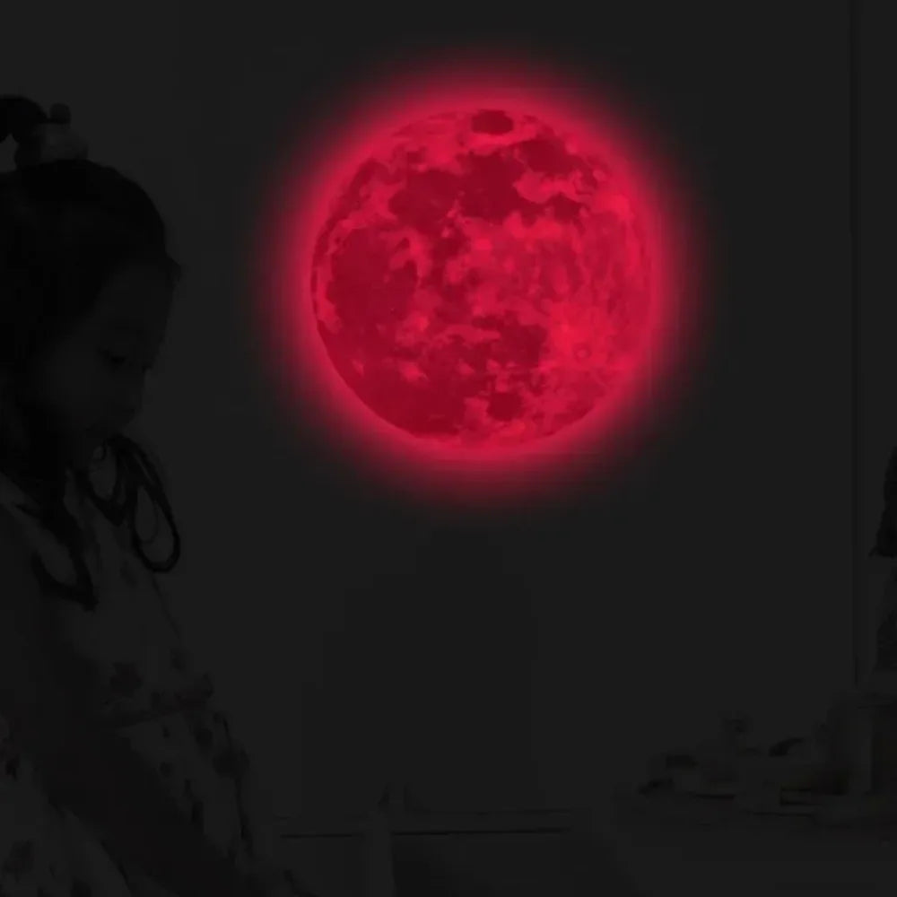 Glow in The Dark Moon Wall Stickers