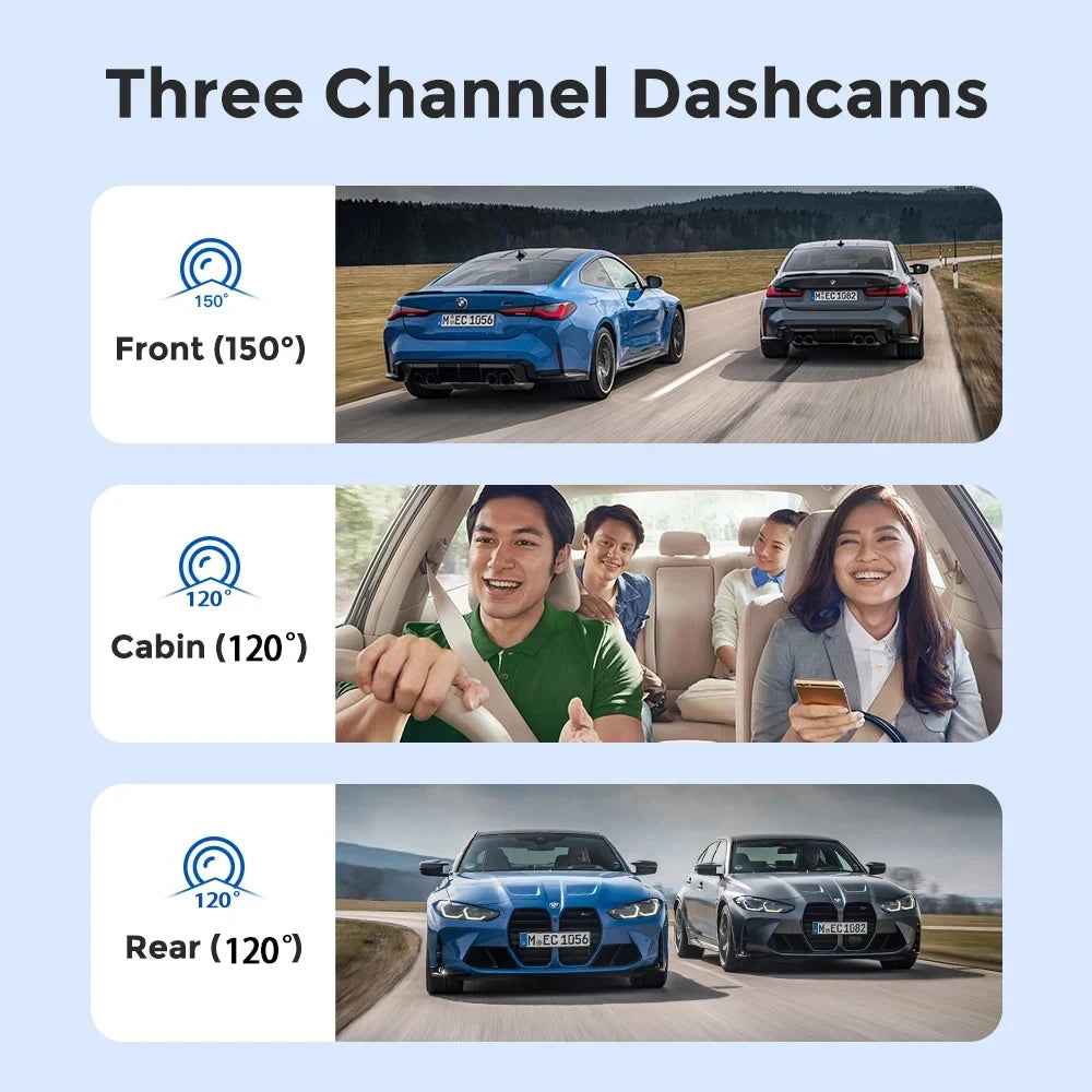3-Channel Dash Cam Pro