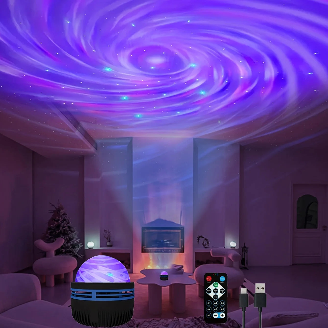 Bring the cosmos to your ceiling - Galaxy Lamp