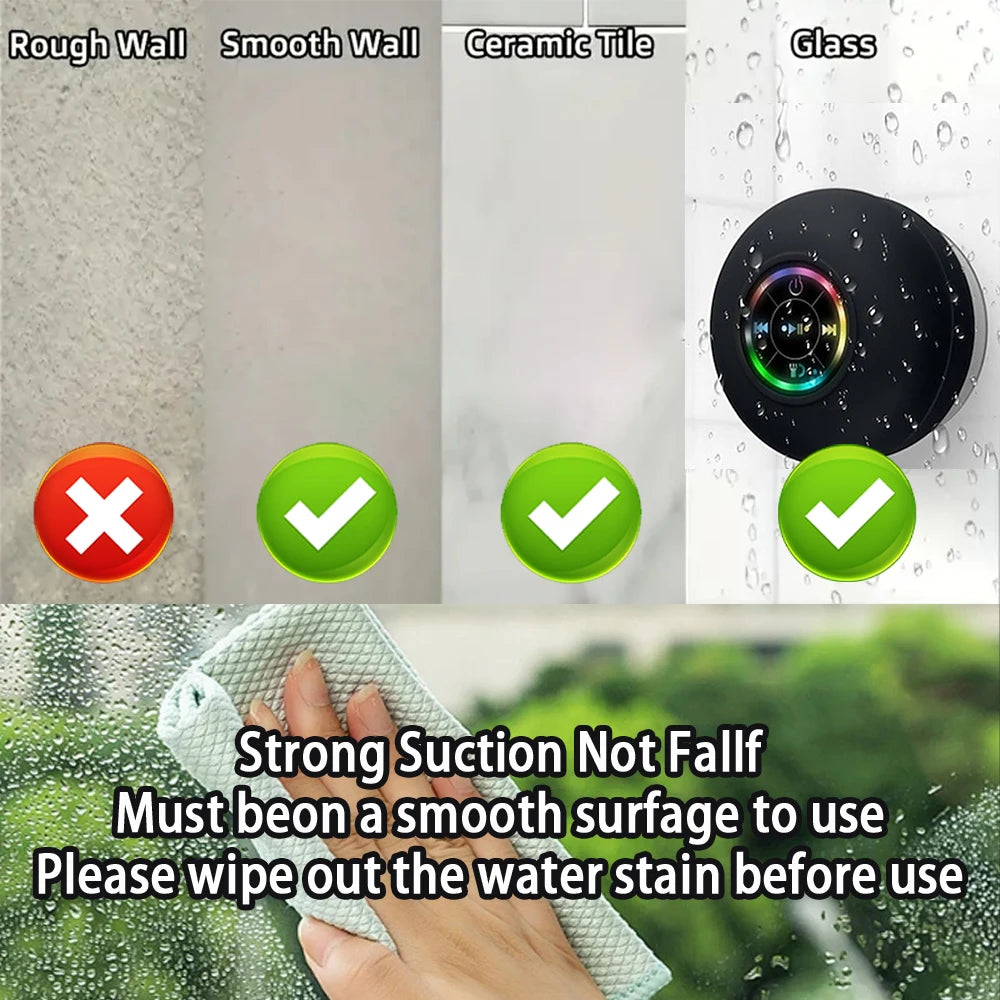 Waterproof Bluetooth Speaker LED