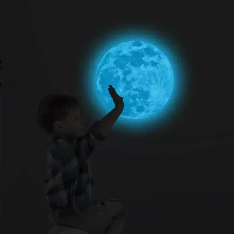 Glow in The Dark Moon Wall Stickers