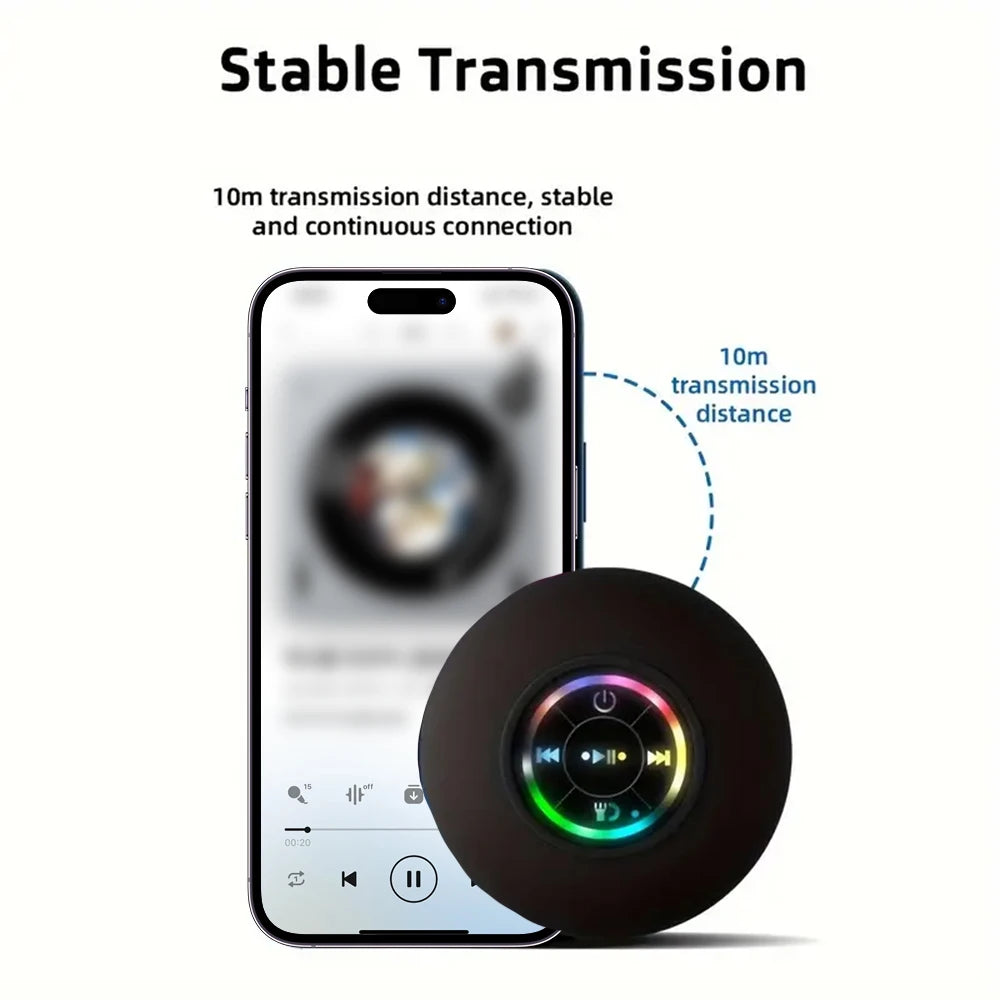 Waterproof Bluetooth Speaker LED