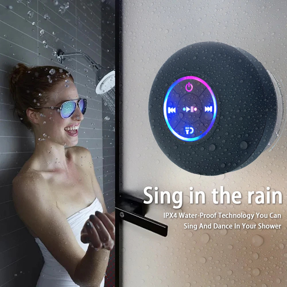 Waterproof Bluetooth Speaker LED