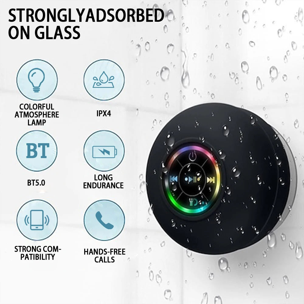 Waterproof Bluetooth Speaker LED