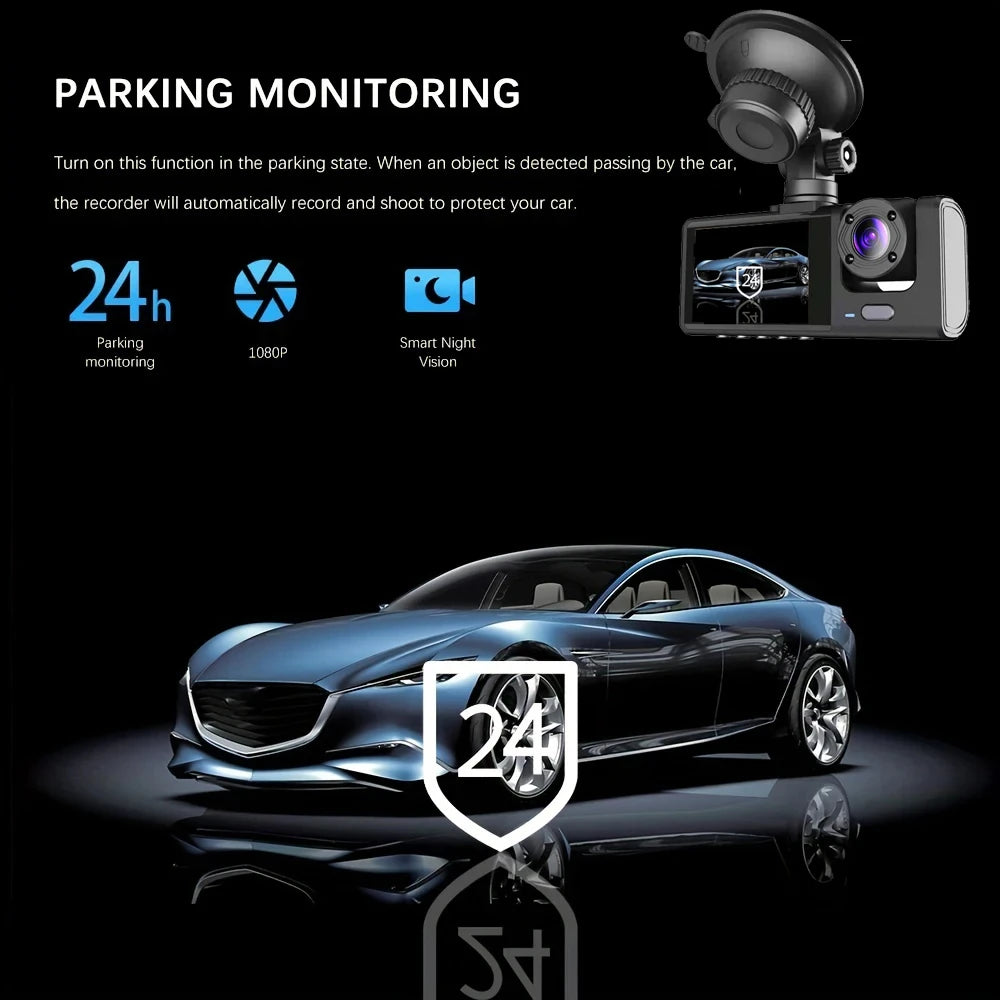 3-Channel Dash Cam Pro