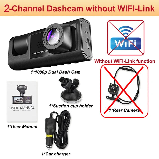 3-Channel Dash Cam Pro