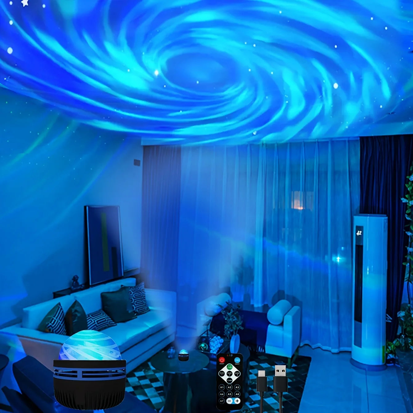 Bring the cosmos to your ceiling - Galaxy Lamp