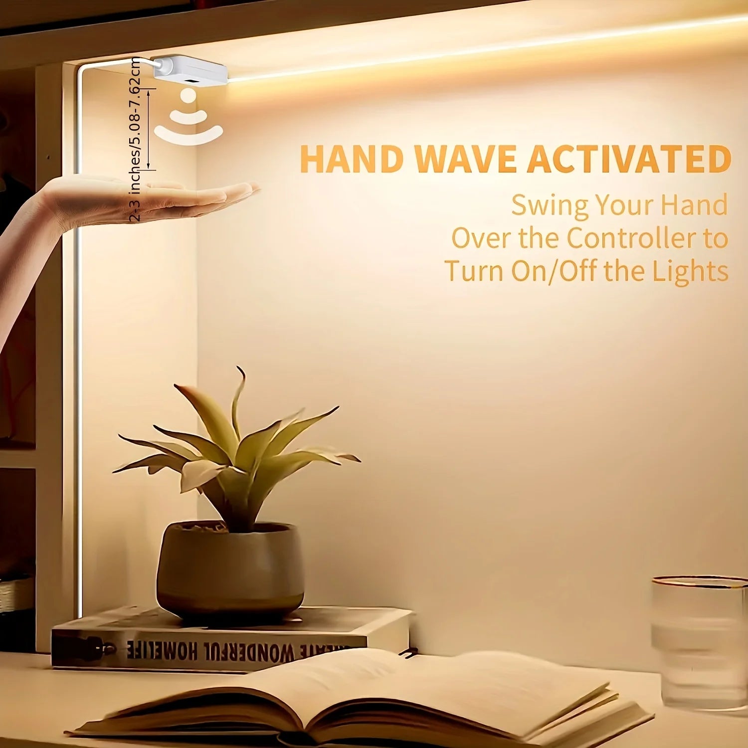 Motion detecting LED strip
