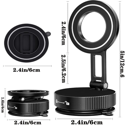 2026 Upgraded Vacuum Magnetic Car Phone Holder 360